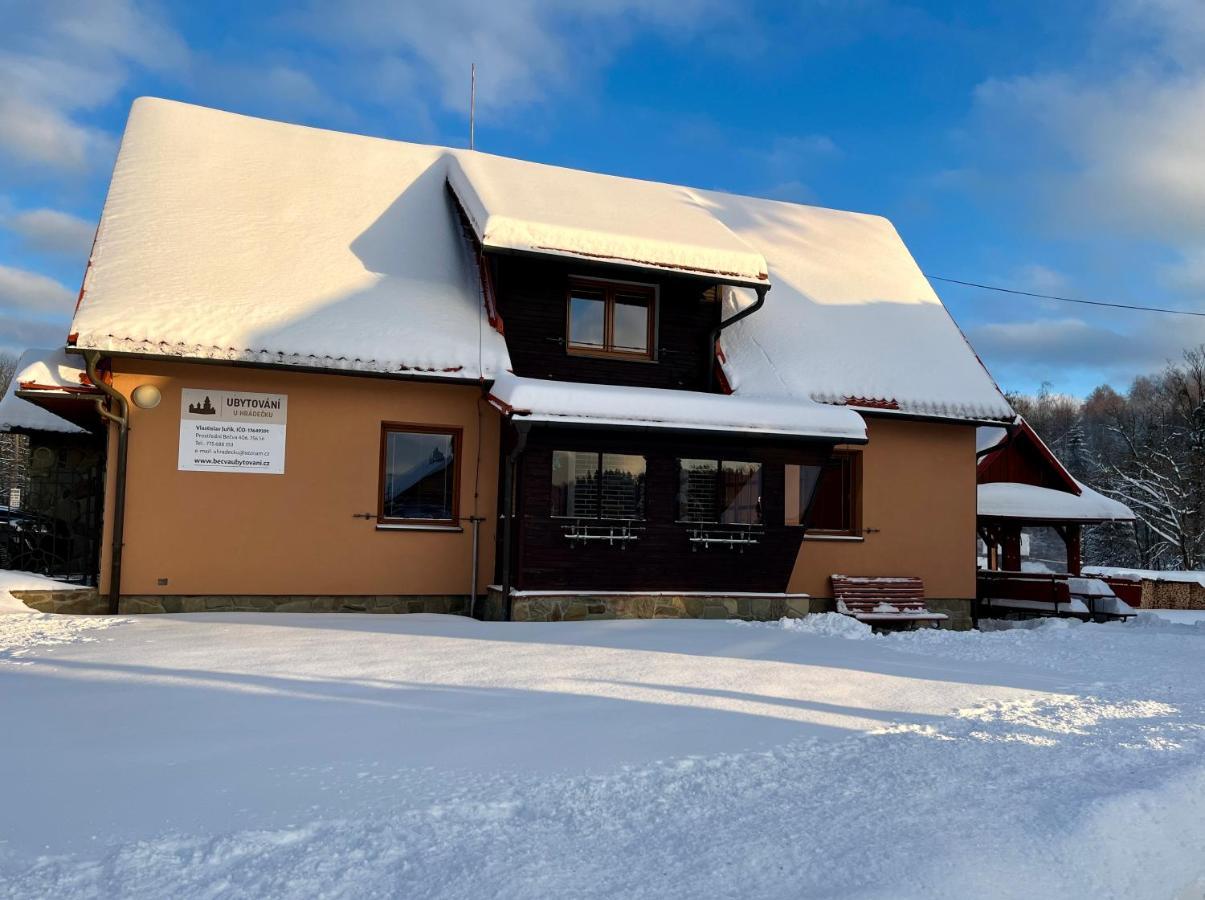 Ubytovani U Hradecku Prostřední Bečva Bagian luar foto
